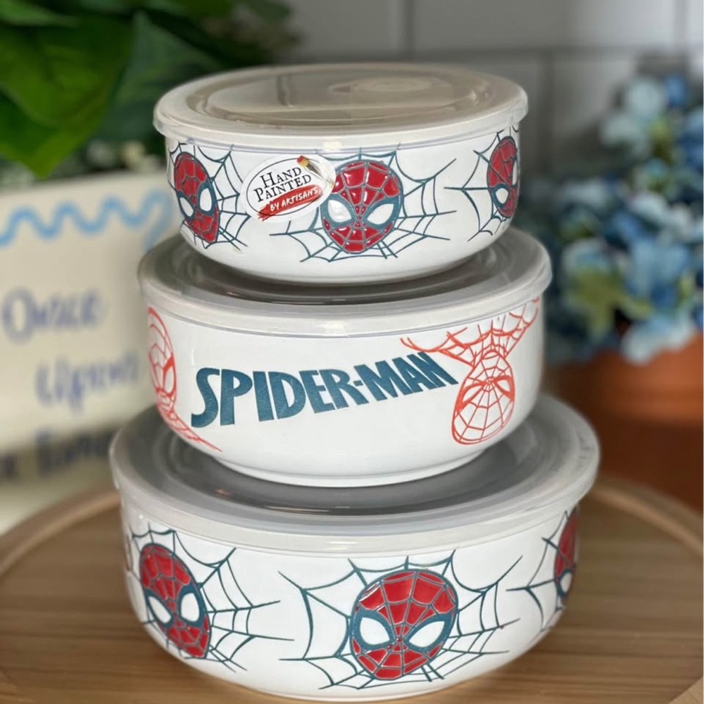 Spider-Man Themed Storage Bowl Set